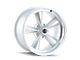 Ridler 675 Satin Silver Machined Wheel; 17x7 (53-96 Corvette C1, C2, C3 & C4)