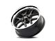 Ridler 610 Matte Black with Polished Lip Wheel; 17x7; 0mm Offset (64-75 442, Cutlass, F85, Vista Cruiser)