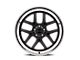 Ridler 610 Matte Black with Polished Lip Wheel; 17x7; 0mm Offset (64-75 442, Cutlass, F85, Vista Cruiser)