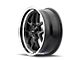 Ridler 610 Matte Black with Polished Lip Wheel; 17x7; 0mm Offset (64-75 442, Cutlass, F85, Vista Cruiser)