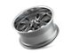 Ridler 650 Gloss Grey with Polished Lip Wheel; 15x7; 0mm Offset (65-79 Chevy II, Nova)