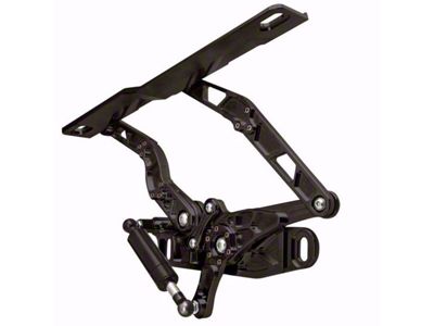 Ringbrothers Air Frame Hood Hinge Kit for Fiberglass Hoods; Black Anodized (70-81 Firebird)