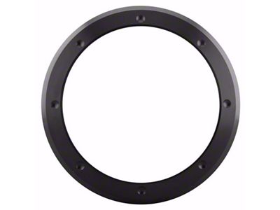 Ringbrothers 7-Inch Headlight Trim Ring Set; Black Anodized (1969 Camaro)