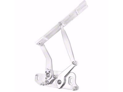 Ringbrothers Solid Frame Hood Hinge Kit for Fiberglass Hoods; Natural Billet (65-67 El Camino)