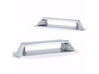 Ringbrothers Reactor Apron Scoops; Natural Billet (67-68 Mustang)