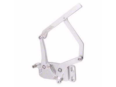 Ringbrothers Solid Frame Hood Hinge Kit for Fiberglass Hoods; Natural Billet (67-72 F-100)