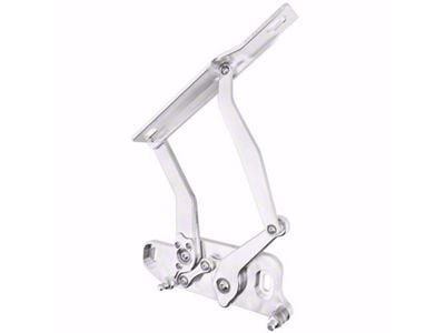 Ringbrothers Solid Frame Hood Hinge Kit for Fiberglass Hoods; Natural Billet (1964 Chevelle)