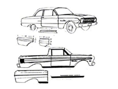 Rocker Panel, 2 Door, Left, Falcon, Ranchero, 1960-1963