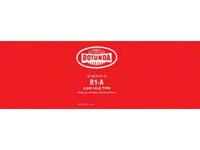 Rotunda Oil Filter Decal - Red - Comet & Montego