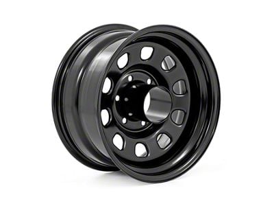 Rough Country Steel Black 6-Lug Wheel; 15x8; -19mm Offset (60-66 C10, K10)