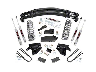 Rough Country 6-Inch Suspension Lift Kit with Rear Leaf Springs and Premiun N3 Shocks (80-96 Bronco)