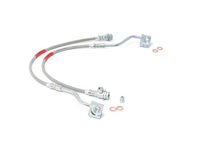 Rough Country Front Extended Stainless Steel Brake Lines for 4 to 6-Inch Lift (80-96 Bronco)