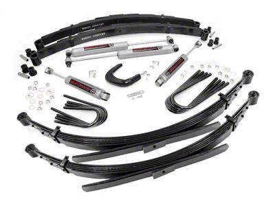 Rough Country 6-Inch Suspension Lift Kit with 52-Inch Rear Leaf Springs and Premium N3 Shocks (77-86 K10, K15; 77-91 4WD Blazer, Jimmy)