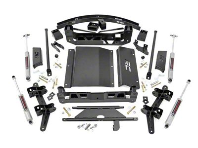 Rough Country 6-Inch Suspension Lift Kit with Premium N3 Shocks (88-99 K1500 w/o Straight Front Axles)