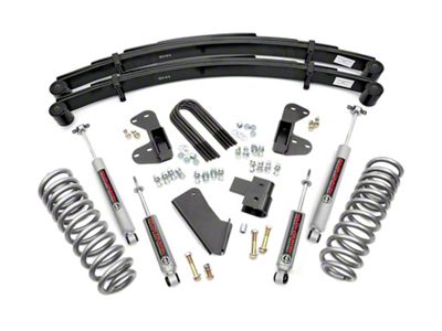 Rough Country 2.50-Inch Suspension Lift Kit with Premium N3 Shocks and Rear Leaf Springs (80-96 4WD F-150)