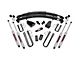 Rough Country 4-Inch Suspension Lift Kit with Premium N3 Shocks (87-97 4WD F-250 SRW w/o Straight Front Axle)