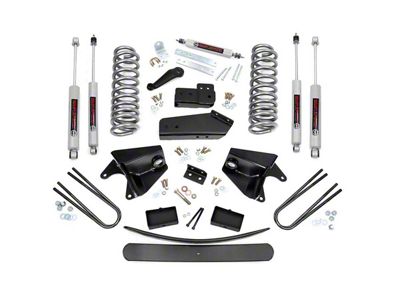 Rough Country 6-Inch Suspension Lift Kit with Rear Lift Blocks and Premiun N3 Shocks (80-96 4WD F-150)