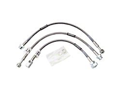 Russell Stainless Steel Braided Brake Line Kit; Front and Rear (77-81 Camaro w/ Front Disc & Rear Drum Brakes)