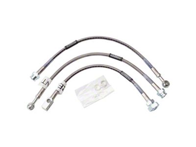 Russell Stainless Steel Braided Brake Line Kit; Front and Rear (77-81 Camaro w/ Front Disc & Rear Drum Brakes)