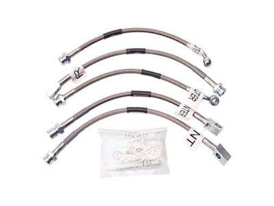 Russell Stainless Steel Braided Brake Line Kit; Front and Rear (93-97 Firebird w/ Front & Rear Disc Brakes & w/o Traction Control)