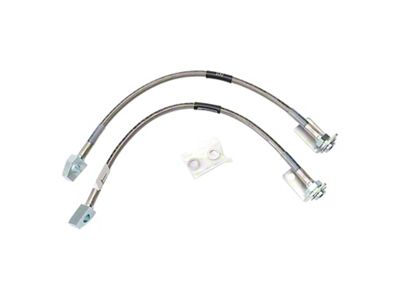 Russell Stainless Steel Braided Brake Line Kit; Front (71-73 Mustang w/ Front Disc Brakes, Excluding Boss 351)