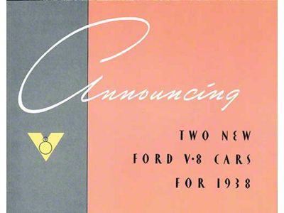 1938 Ford Car Sales Brochure