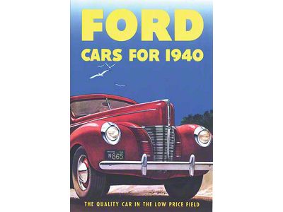 1940 Ford Passenger Car Foldout Sales Brochure