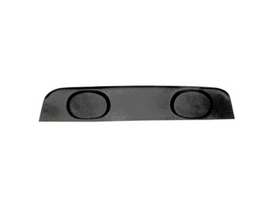 Scott Drake ABS Plastic Package Tray with Speaker Pods; Black (69-70 Mustang Coupe)