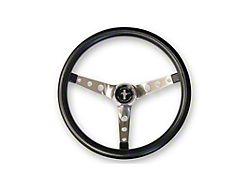 Scott Drake Grant 15-Inch Steering Wheel; Black (65-73 Mustang)