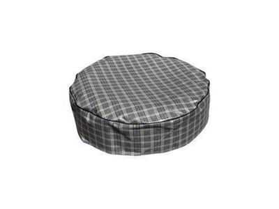 Scott Drake Heavy Duty 14-Inch Spare Tire Cover; Plaid (64-73 Mustang)