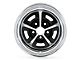 Scott Drake Magnum 500 Black and Chrome Wheel; 14x6 (64-73 Mustang)