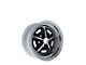 Scott Drake Magnum 500 Black and Chrome Wheel; 14x7 (64-73 Mustang)