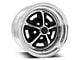 Scott Drake Magnum 500 Black and Chrome Wheel; 15x8 (64-73 Mustang)