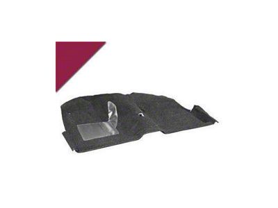 Scott Drake Molded Carpet Kit; Maroon (65-68 Mustang Convertible)