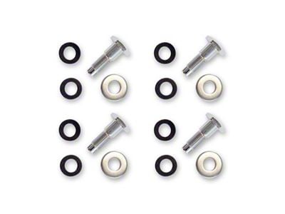 Scott Drake Seat Belt Bolt Kit; Chrome (64-65 Mustang)