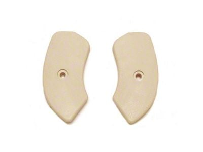 Scott Drake Seat Hinge Covers; Neutral (64-67 Mustang)