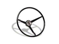 Scott Drake Standard Steering Wheel; Black (1967 Mustang)