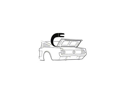 Scott Drake Trunk Seal (64-66 Mustang Fastback)