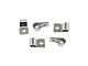 Scott Drake Underhood Turn Signal Harness Clips; Chrome (67-68 Mustang)