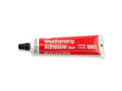 Scott Drake Weatherstrip Adhesive; Black