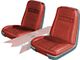 Seat Covers - Front Buckets Only - Ford Galaxie 500 XL - Red 153