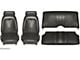 Seat Covers,Front & Rear,Coupe,Black,1968