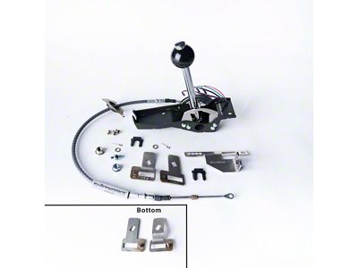 Shiftworks Automatic Shifter with Black Knob (68-76 Corvette C3 w/ 6L80E/6L90E/8L90E Transmission)