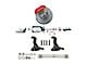 The Right Stuff Detailing Performance Series Front Manual Disc Brake Conversion Kit with Chrome Brake Booster/Master Cylinder; Red Calipers (64-72 Skylark)