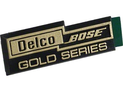 Speaker Emb, Delco-Bose Gold, Good Quality, 90-96