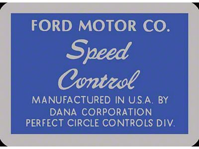 Speed Control Decal - Mercury