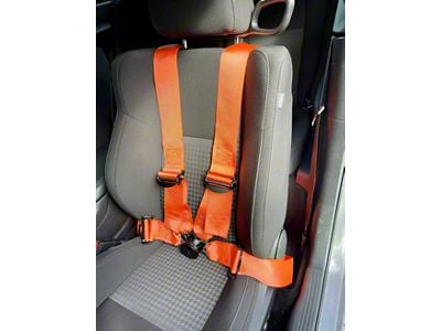 SpeedLogix 4-Point Camlock Elite Racing Harness Belt; Orange (Universal; Some Adaptation May Be Required)