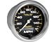 Auto Meter Carbon Fiber Series 3-3/8-Inch Programmable Speedometer; 0-160 MPH