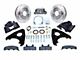 SSBC-USA Front Power Drum to Disc Brake Conversion Kit with Cross-Drilled/Slotted Rotors; Zinc Calipers (66-75 Bronco)