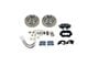 SSBC-USA 4-Piston Front Drum to Disc Brake Conversion Kit with Vented Rotors; Black Calipers (65-66 V8 Fairlane)